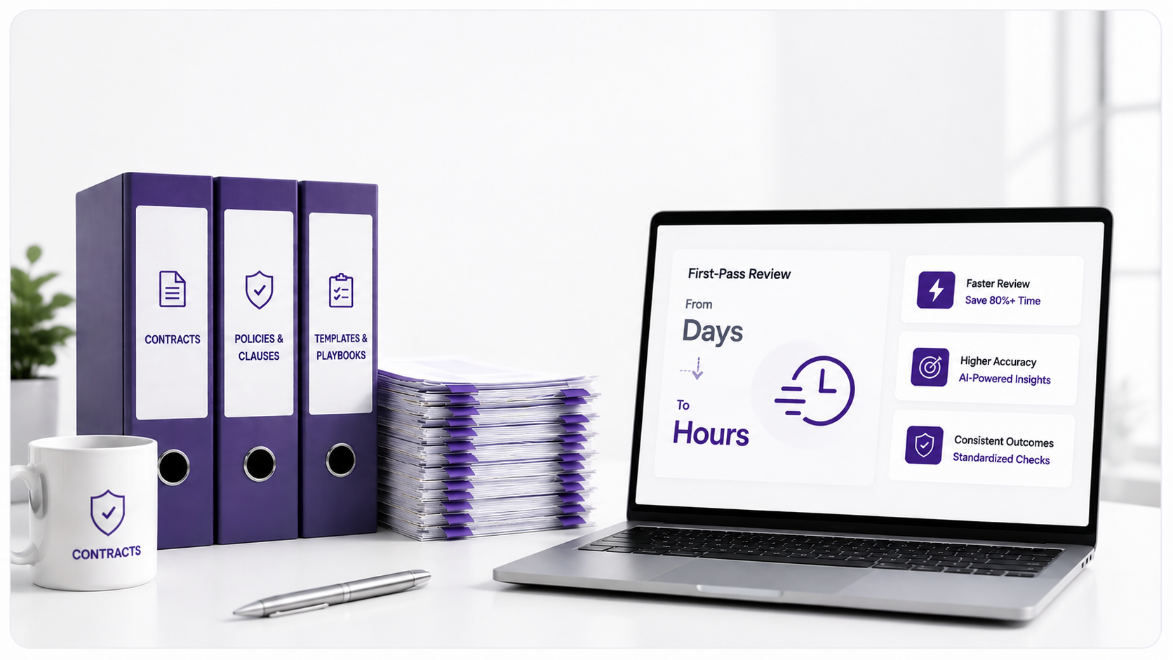Contract first-pass review from days to hours
