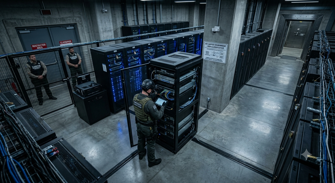 Contractor deploys in air-gapped classified environment