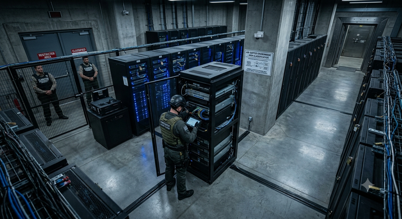 Contractor deploys in air-gapped classified environment