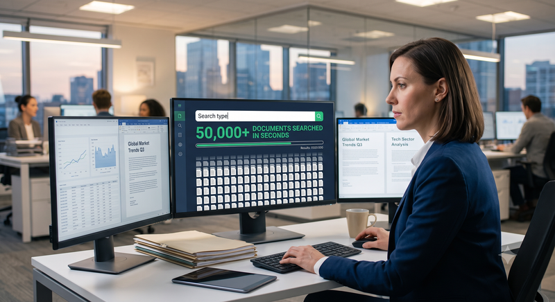 Asset manager searches 50,000 research documents in seconds